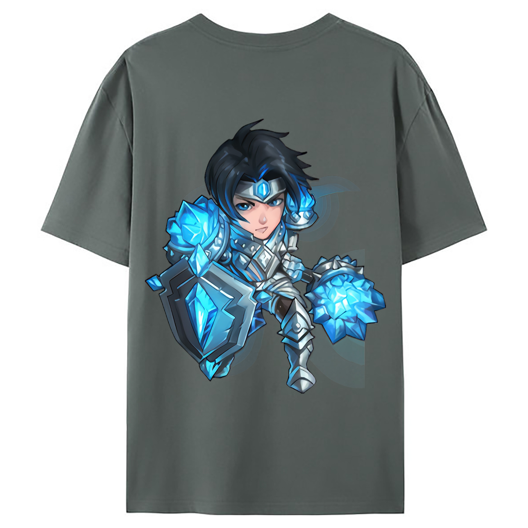 （画像用） リーグ・オブ・レジェンド League of Legends LOL 綿100％ メンズ半袖Tシャツ（バックプリント） 通気性